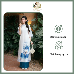 áo dài voan lam vũ