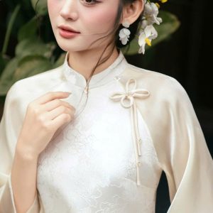 áo dài voan thiên kim