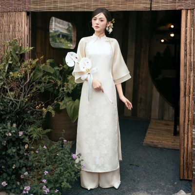 áo dài voan thiên kim