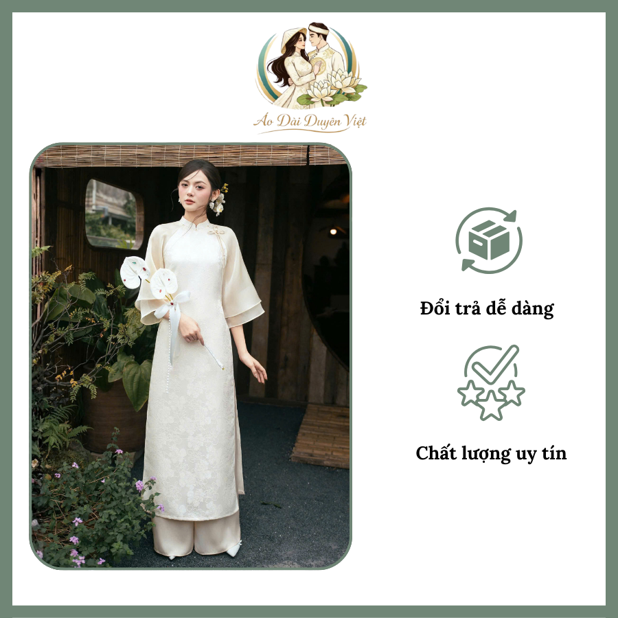 áo dài voan thiên kim